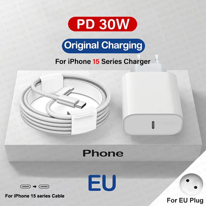 Cable et alimentation 30W pour Apple