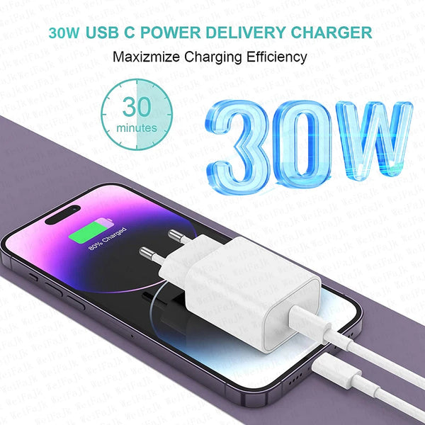 Cable et alimentation 30W pour Apple